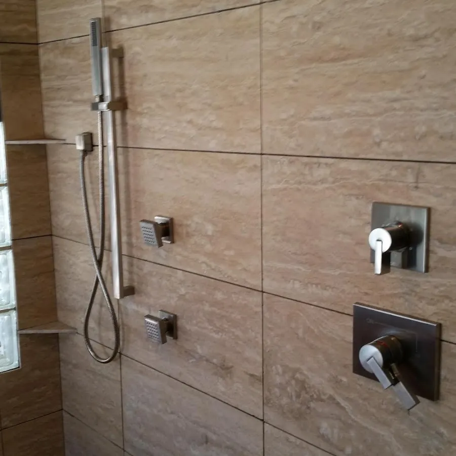 Shower fixture installation for Frozen Pipe Repair in DuBois